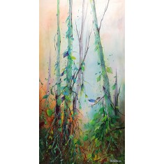 Zohaib Rind, 24 x 48 Inch, Acrylic on Canvas, Landscape Painting, AC-ZR-232